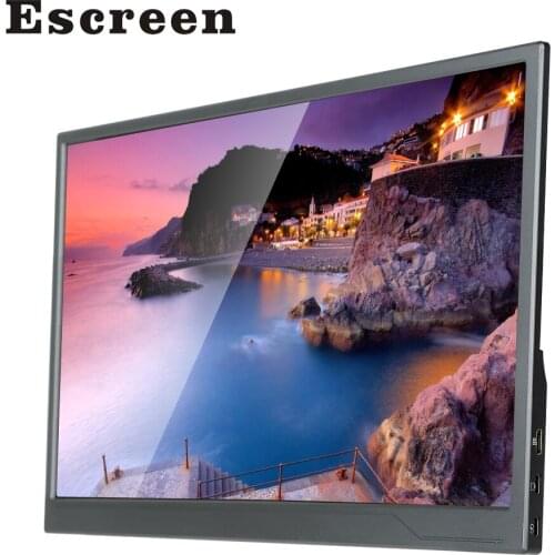 Escreen thin portable lcd hd monitor 13.3 usb type c hdmi for laptop,phone,xbox,switch and ps4 portable lcd gaming monitor