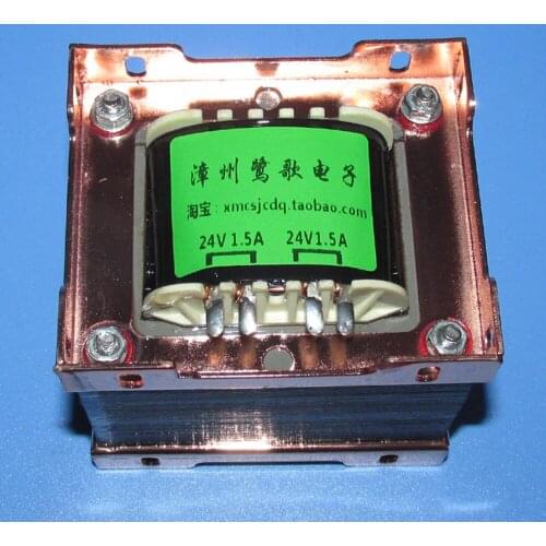 Input 220V Transistor power amplifier with 24V1.5A four-wire dual voltage transistor power transformer Z11 iron core