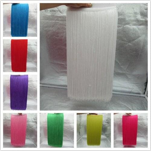 YY-tesco 5 Meters 50cm Wide Lace Fringe Trim Tassel Fringe Trimming For DIY Latin Dress Stage Clothes Accessories Lace Ribbon
