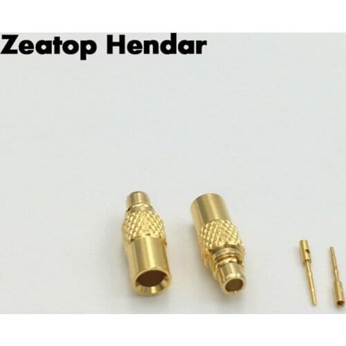 1Pcs Brass MMCX Male Pin Plug Soldering Adapter Straight for Semi-rigid Semi Rigid RG405 0.086" RF Coaxial Connector