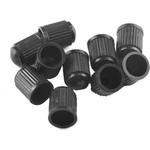 10pcs Car Bicycle Tire Valve Cover Dust Outdoor Anti-resistance Plastic Valve Stem Repairing Elements Cover with Seal Ring