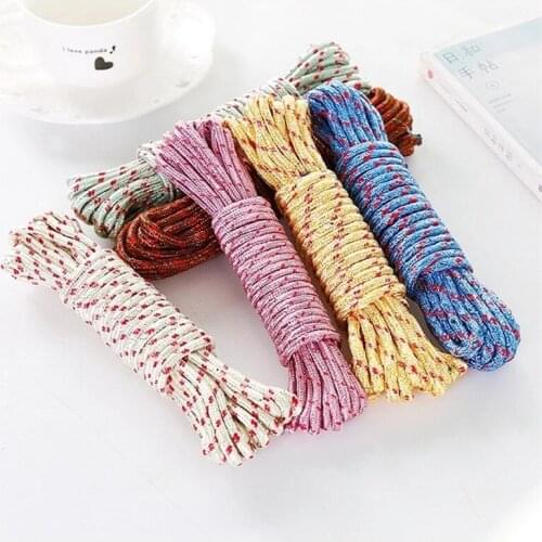 2PCS 10M Rope Clothesline Line Rope Clothesline Multifunction Nylon Washing Clothes String Laundry Drying Rope