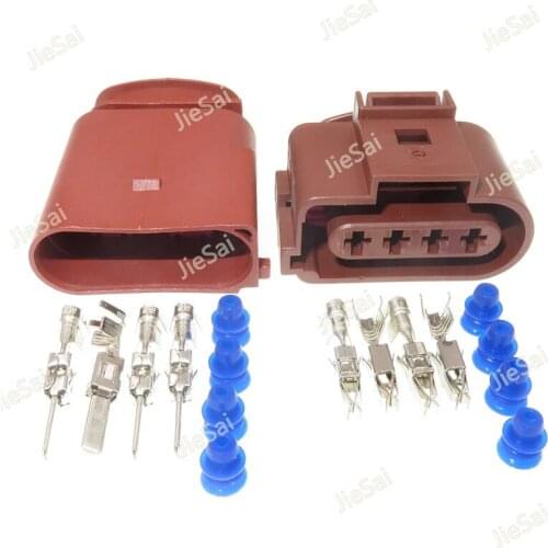 4 Pin 1J0973824A 1J0973724A 3.5mm Waterproof Female Male Auto Oxygen Sensor Harness Plug For VW