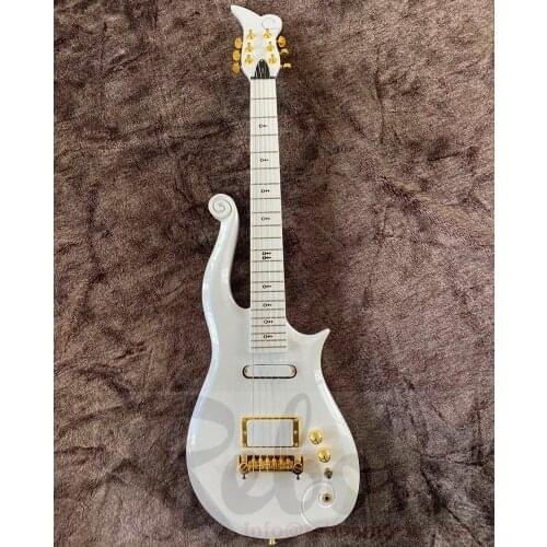 Weifang Rebon 6 string Cloud Prince electric guitar in white colour