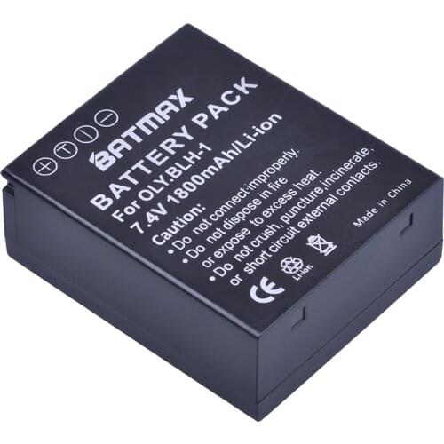 1Pc 1800mAh BLH-1 BLH1 Camera Batteries for Olympus Battery BLH-1 and Olympus E-M1 Mark II Camera
