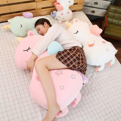 Large High Quality Soft Unicorn Plush Toy Sofa Pillow Blanket Girl Gift Toy of Children Home Decoration