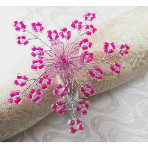 Flower wedding napkin ring,cheap decoration napkin holder