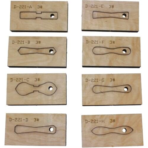 Designer leather craft template cutter 3# 5# zipper head die cutting knife mould leather hole punches tool set deri el aletleri