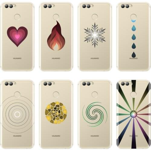 For Huawei Nova 5 4 4E 3 3I 3E 2i 2 Lite Plus Case Silicone Heart Flame Back Cover For Huawei Nova Smart Lite 2017 Phone Case