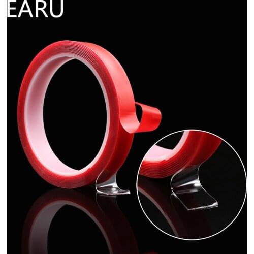 3 m Double Sided Adhesive Tape High Strength Acrylic Transparent Silicone No Traces Sticker Car Fixed Phone Tablet LCD Screen