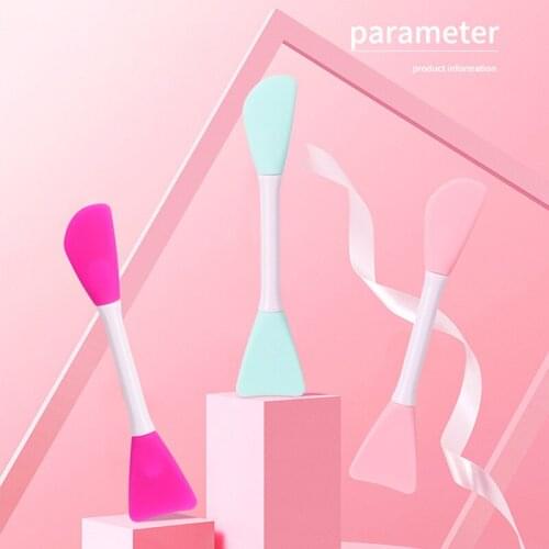 1 Pcs Double-headed Silicone Mask Brush Clean The Mask Stick, Mix And Apply The Mask Evenly Apply Portable Facial Beauty Tool