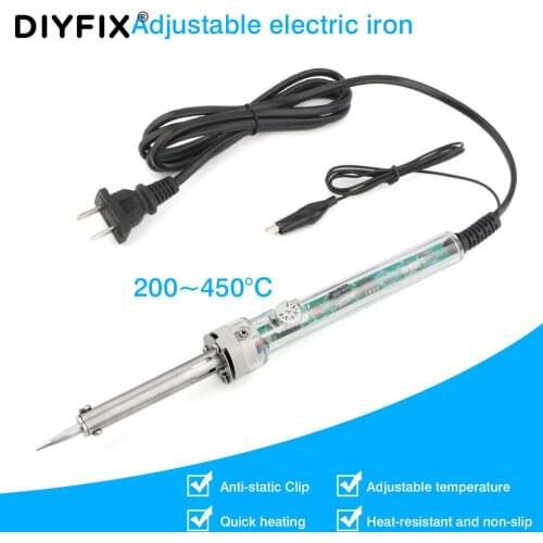 Adjustable Temperature Electric Soldering Iron Welding Solder Rework Station Heat Pencil Tips Repair Heating Tool