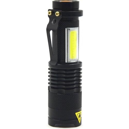 Ninghai factory home LED mini small aluminum alloy strong light flashlight outdoor lighting wholesale SK68COB