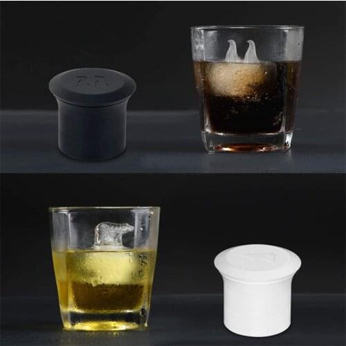 Ice Cube Mould Food Grade Silicone 3D Ice Maker Tray Polar Bear and Penguin Mold Kitchen tools accessories supplies