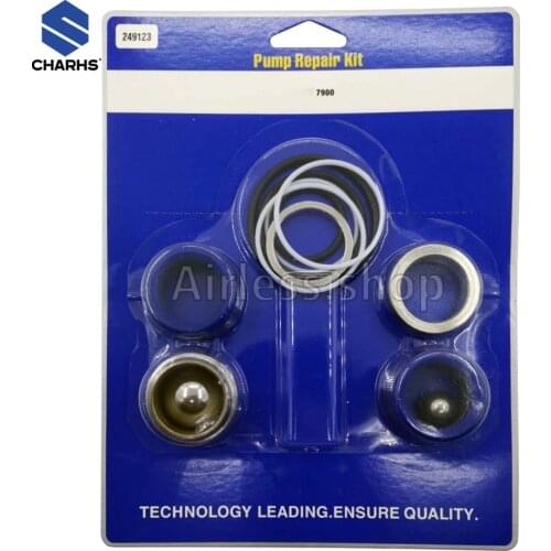 249123 Piston Pump Repair Kit For Airless Paint Sprayers 7900 GH200 300 230 Mark X Packing Kit