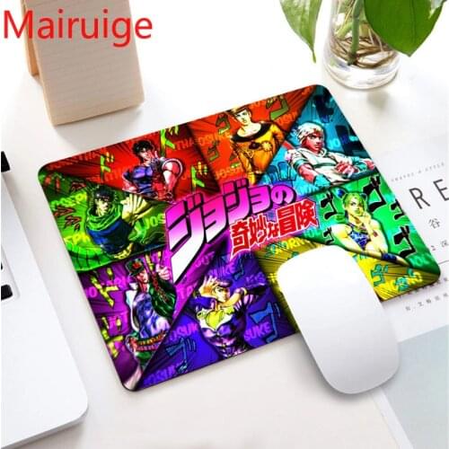 JoJo Japanese Anime Waterproof Non-slip Lockedge Small Size Learning Gamer Mouse Pad Gaming AccessoriesLaptop Keyboard Mat