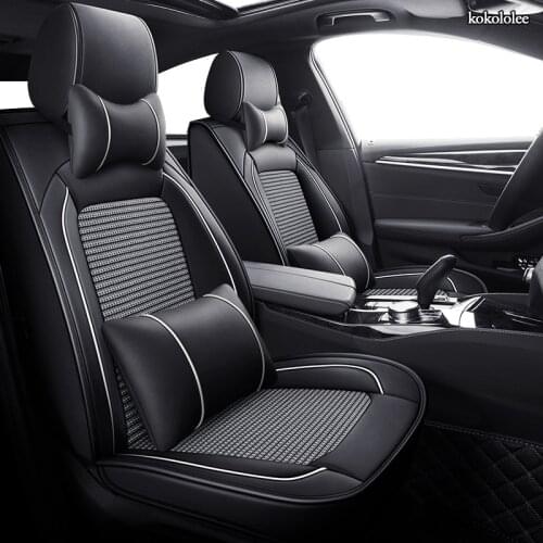 KOKOLOLEE leather car seat covers For jaguar xf f pace f-pace xj xe f-type xk e-pace car protector seats