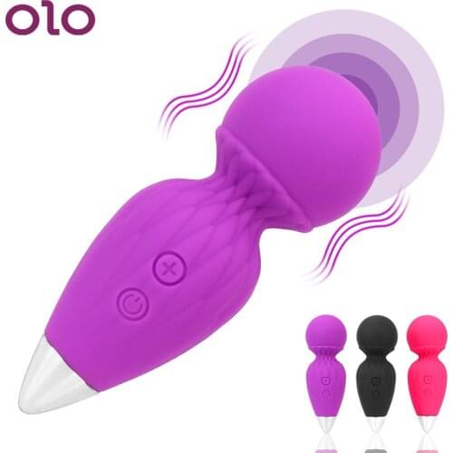 Powerful AV Rod Vibrator Mini Magic Wand Vibrator Clitoris Stimulator Female Masturbation Sex Toys for Woman