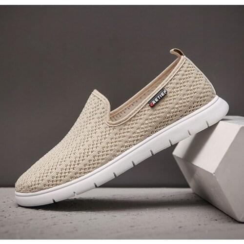 2020 New Fashion Cutout Flying Woven Sneakers Breathable Mesh Men Shoes Mesh Men Sneakers