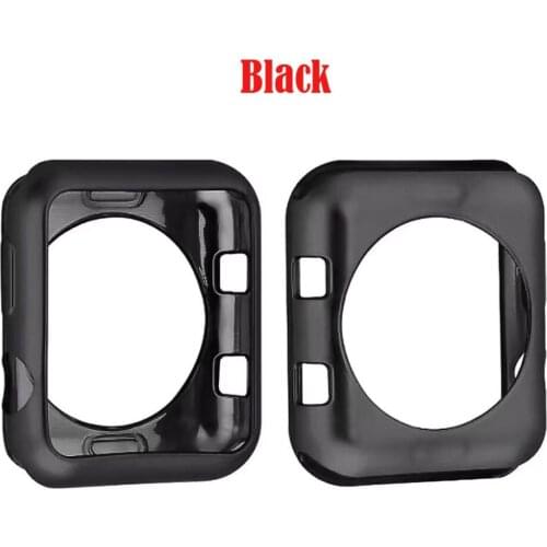 Newest Soft TPU protective Case For Apple Watch 38mm 42mm Cover Shell Perfect Match Bumper Series 3/2/1