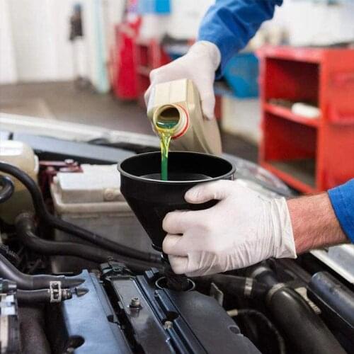 Filling Funnel With Filter Screen Multifunctional Refueling Funnel For Car Motorcycle Wide Mouth PP Plastic Engine Oil Fueling