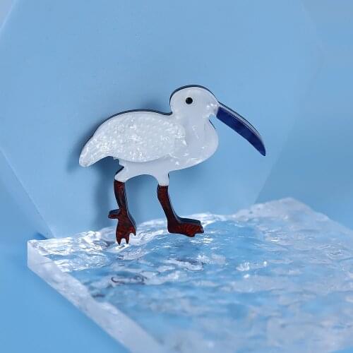 New Animal Bird Acrylic Brooch And Pin For Girls Women Lovely Resin Brooch Dress Accessory Friendship Gifts