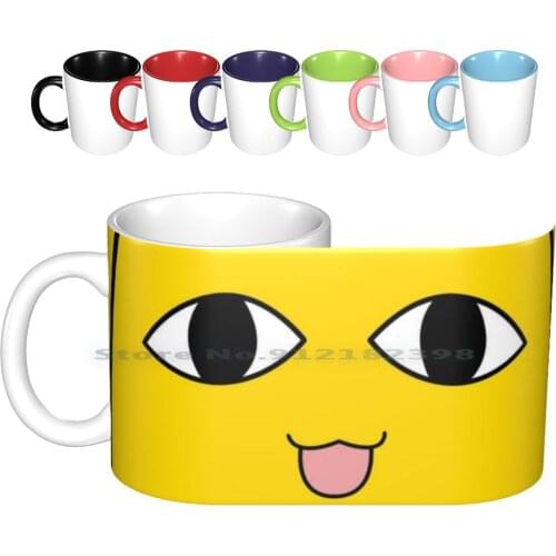 Hi How Are You ? Ceramic Mugs Coffee Cups Milk Tea Mug Father Cat Azumanga Daioh Anime Manga Cat Weird Funny Humor Japan Logo