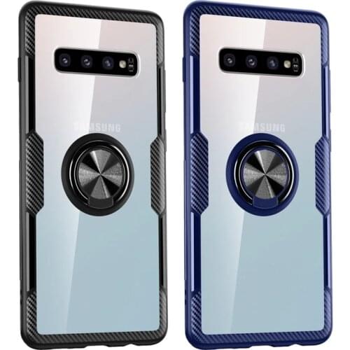 Transparent Ring Case For Samsung Galaxy S10 5G S9 Plus S20 S21 Ultra S10 E S10E Note 9 A50 A70 A51 A71 4G A 51 71 Phones Covers