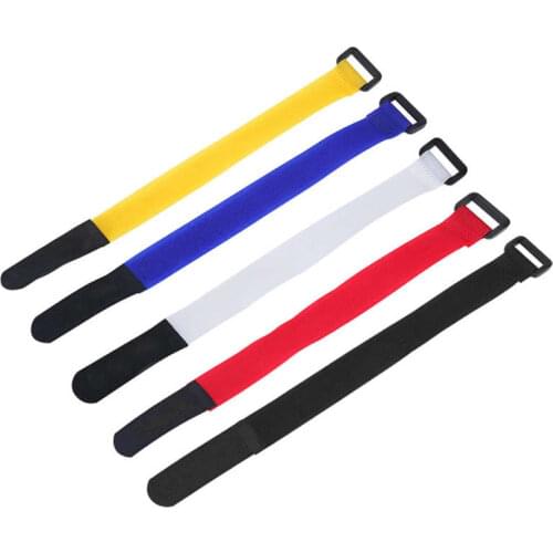 5Pcs/Set Bicycle Handlebar Strap Road Bike MTB Handlebar Fixed Tape Adjustable Nylon Cycling Pump Water Bottle Fastening Bands