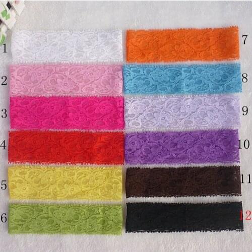 Wholesale Products Baby Infant 17colors Lace Wide Hair Band Hollow Out Flowers Headband Children Hair Accessories 200pcs/lot