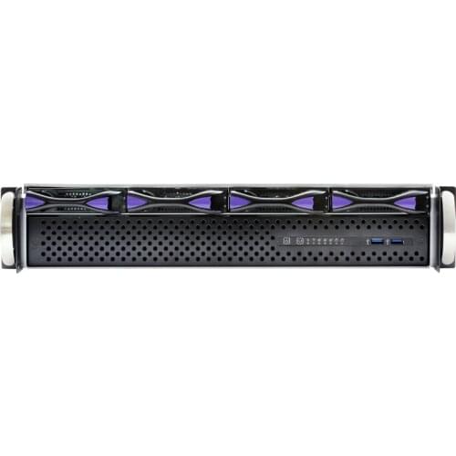 Ascendant ednse 2U high hot plug 4-disk rack NAS short server chassis depth 40cm