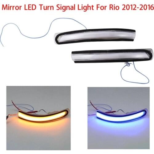 1 Pair for KIA Rio 2012-2016 Car Rear View Mirror LED Dynamic Turn Signal Light Mirror Indicator Lamp Flashing Light