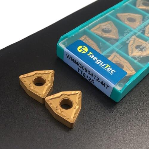 10PCS WNMG080412 MT TT8125 CNC Lathe Tools Carbide Inserts Carbide Tip External Turning Tool Steel Parts Carbide Insert