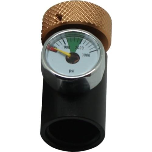 2pcs/Lot Soda Stream Tank Cylinder Valve Adapter with 3000psi or 1500psi Gauge