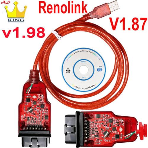 Renolink V1.87 1.52 for ECU car key Programmer ECU Resetting Key Coding programming UCH Match Dashboard Coding code reader tools