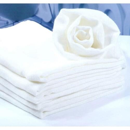 Free Shipping 4pcs/lot white color Super absorbent bamboo gauze muslin prefold cloth diaper, Breathable Bamboo Muslin Diaper