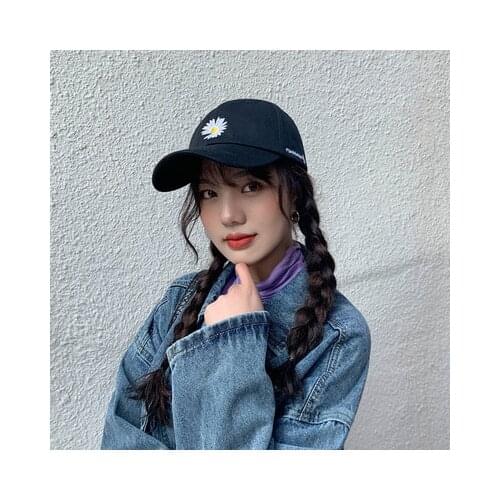 New women casual cotton flower embroidery baseball cap Adult men Fitted Adjustable Snapback hat Bone caps gorras