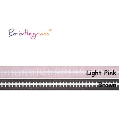 BRISTLEGRASS Combo 4 Yard 5/8" 15mm Football Stitch Print Fold Over Elastic FOE Spandex Band Tape Hair Tie Dress DIY Sewing Trim