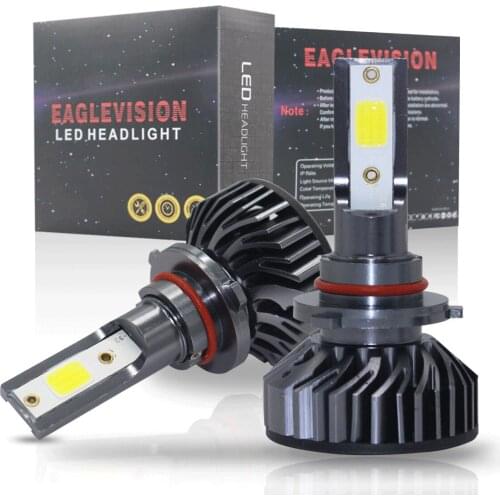Evomosa H7 9005/HB3 9006/HB4 H8/H9/H11 H1 H4/HB2/9003 LED Headlight for Car 12V 6000LM 6500K 72W Hi-Lo Beam Bulbs Lamp Fog Light