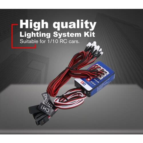 Flash Light 12 LED Lighting Kit Steering Brake Simulation Flash Light for 1/10 RC Car For Yokomo For Tamiya Exquisitely Designed