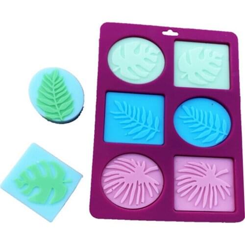 6 Forms Oval Rectangle Silicone Soap Mold For Soap Making 3D DIY Soap Mould Handmade Craft Flowers Bathroom Kitchen Soap Mold