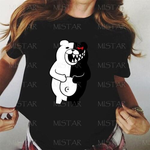 Harajuku Summer Printed Anime Dis Bear T Shirt Women Clothes Tee Short sleeve My hero academy Tops T-shirts female,dropshipping