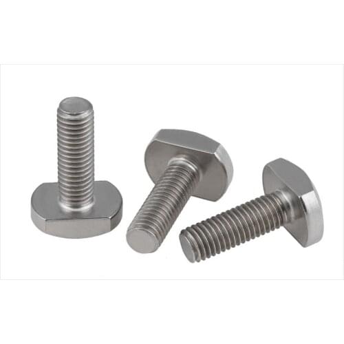 GB37 304 stainless steel screws T-Shaped screw Bolts M5 M6 M8 M10 M12 screw M6*25 M8*20 M8*25 M8*35 screws