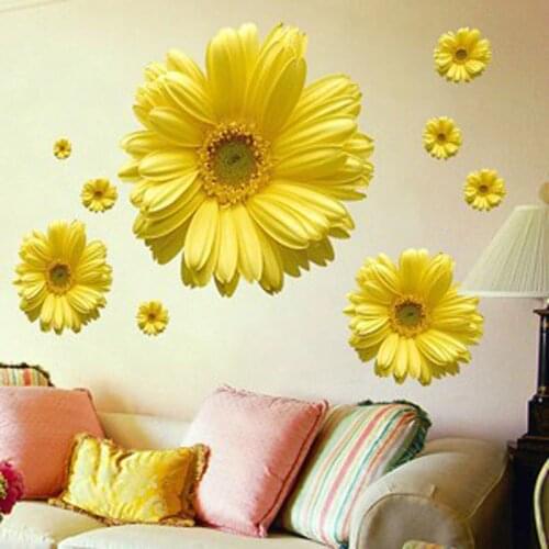 GONGOUYANG Flowers Wall Stickers