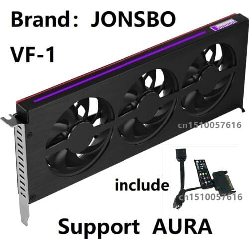 JONSBO VF-1 Graphics Card Heatsink Aluminum-magnesium housing support AURA Motherboard RGB light effect strip Graphics Cooling