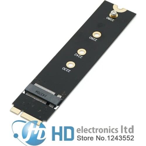Adapter card to 7+17 PIN 64G 128G 256G 512G M.2 NGFF SSD for 2012 MacBook Air A1465 A1466 MD223 MD224 MD231 MD232 8+18pin