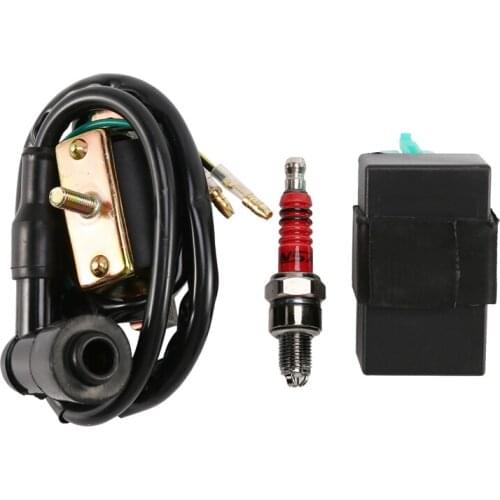 12V Ignition Coil + 5 Pin CDI + Plug Chinese ATV Quad 50 70 90 110 125 Cc