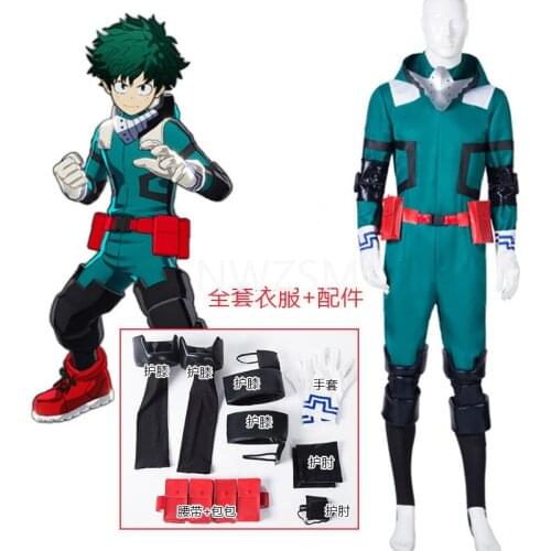 Anime My hero academia Midoriya Izuku Cosplay Costumes Jumpsuit Halloween Fancy Ball Suit Romper