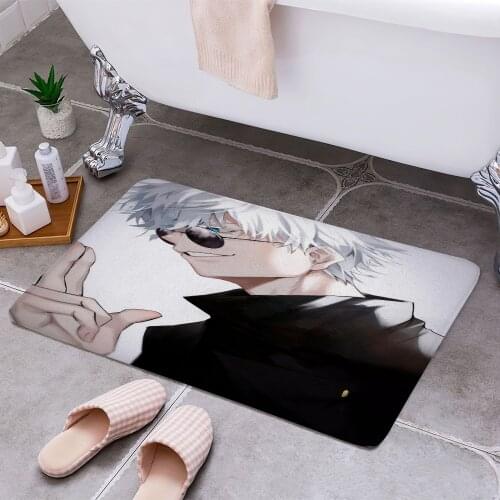 SATORU GOJO 3D Print Doormats Rectangle Non-Slip DoorMat Bedroom Kitchen Entrance Print Door rugs Dropshipping