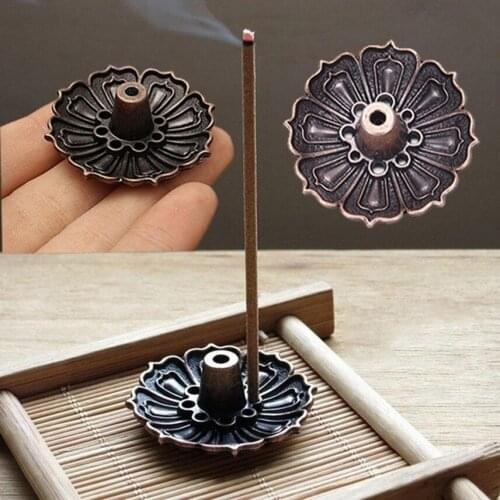 Mini Lotus Incense Stick Muslim Incense Burner Decorative Ceramic Home Incense Holder Room Fragrance Plates Stands